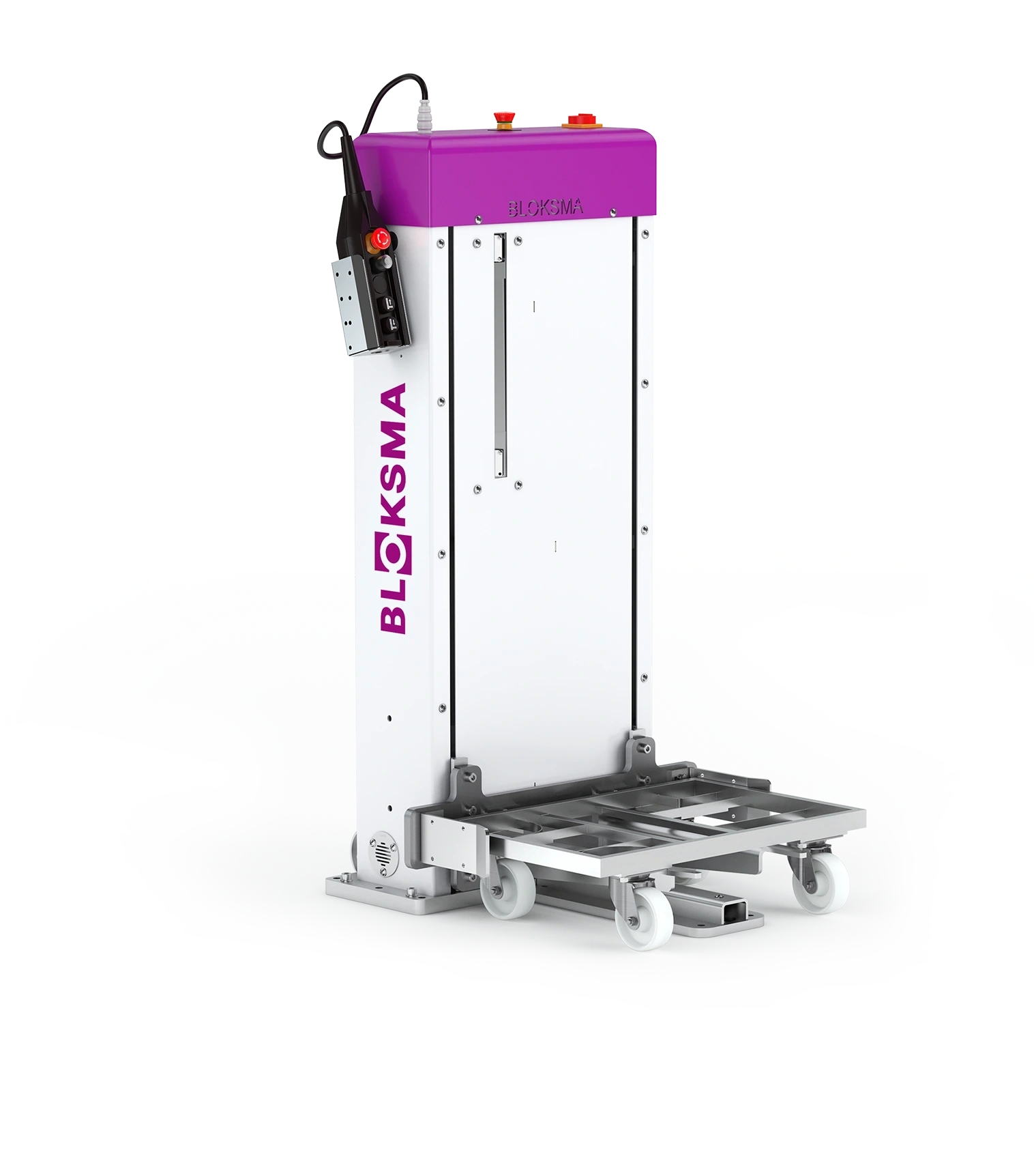 BLOKSMA_Produktionslogistik_Hubgeraet_Ergonomie_Arbeitsplatz_Industrie Ergonomisches Hubgerät von BLOKSMA für Industriearbeitsplätze in der Produktionslogistik