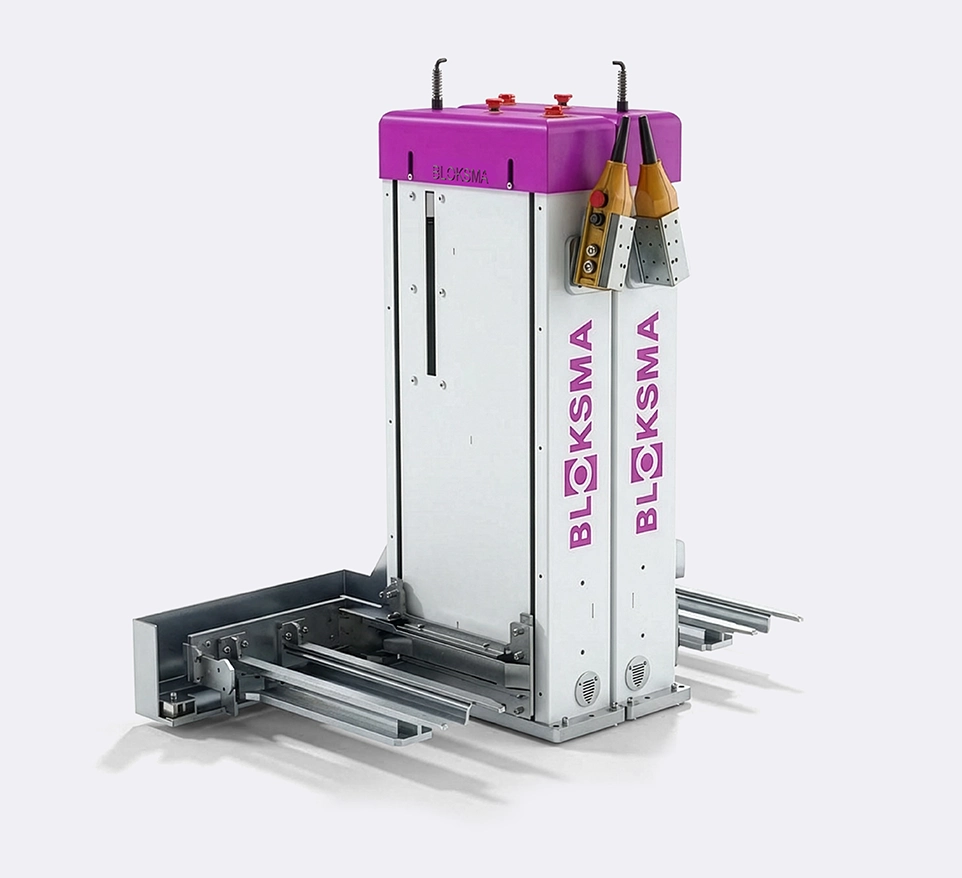 BLOKSMA Produktionslogistik Hubgerät Gemini Ergonomische Arbeitsplätze