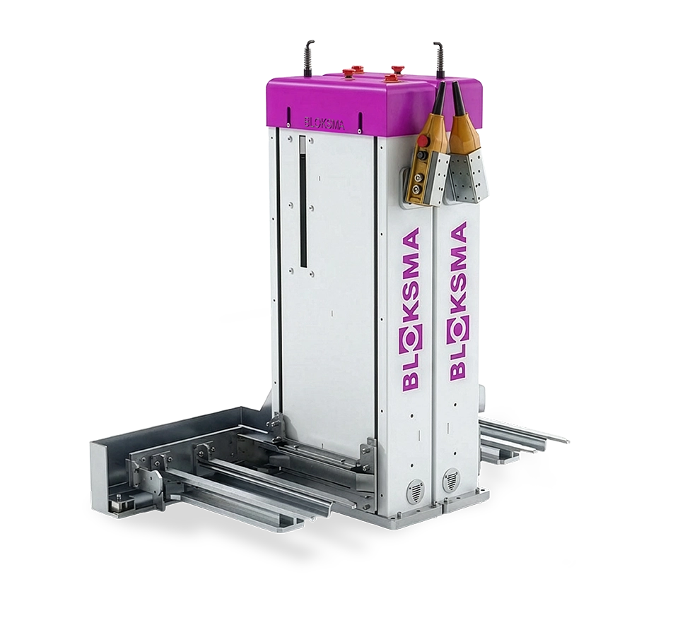 BLOKSMA Produktionslogistik Hubgerät Gemini Ergonomische Arbeitsplätze
