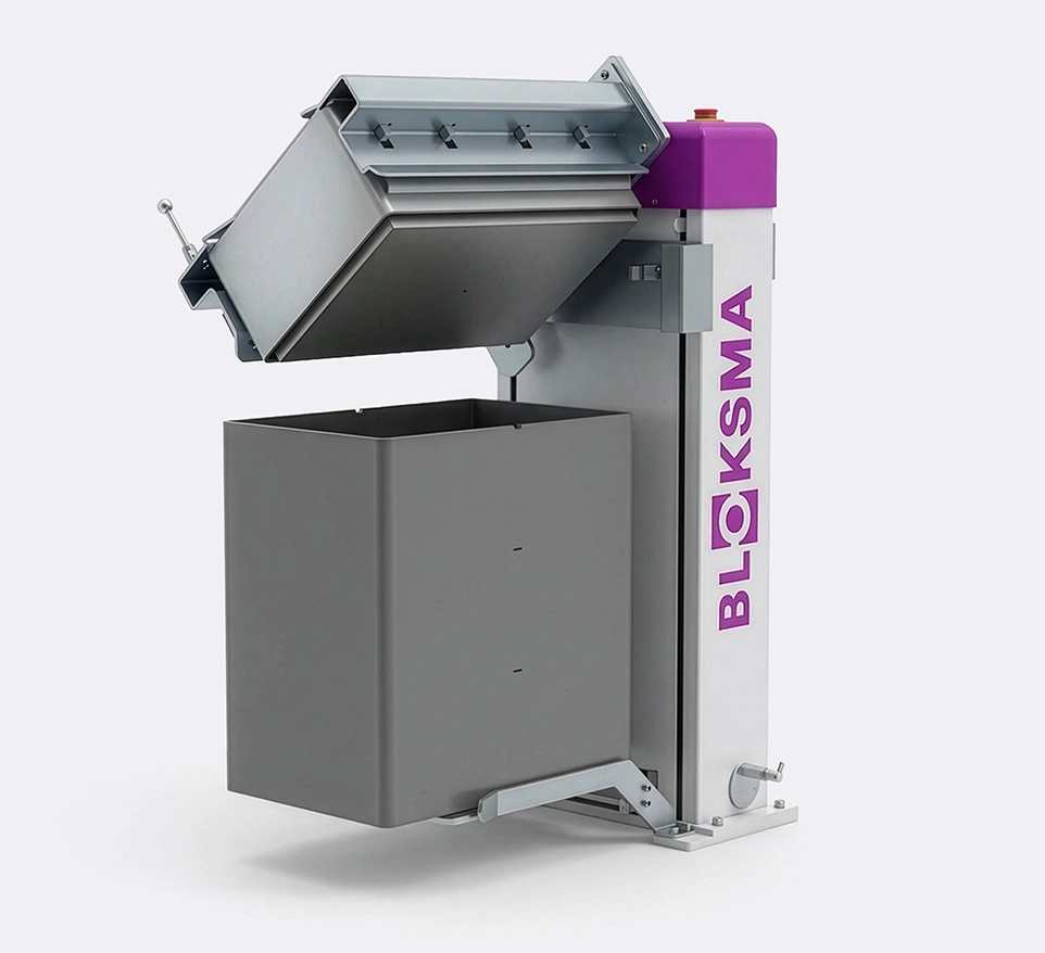 BLOKSMA Produktionslogistik Hubgerät Sonderausfuührung Ergonomische Arbeitsplätze